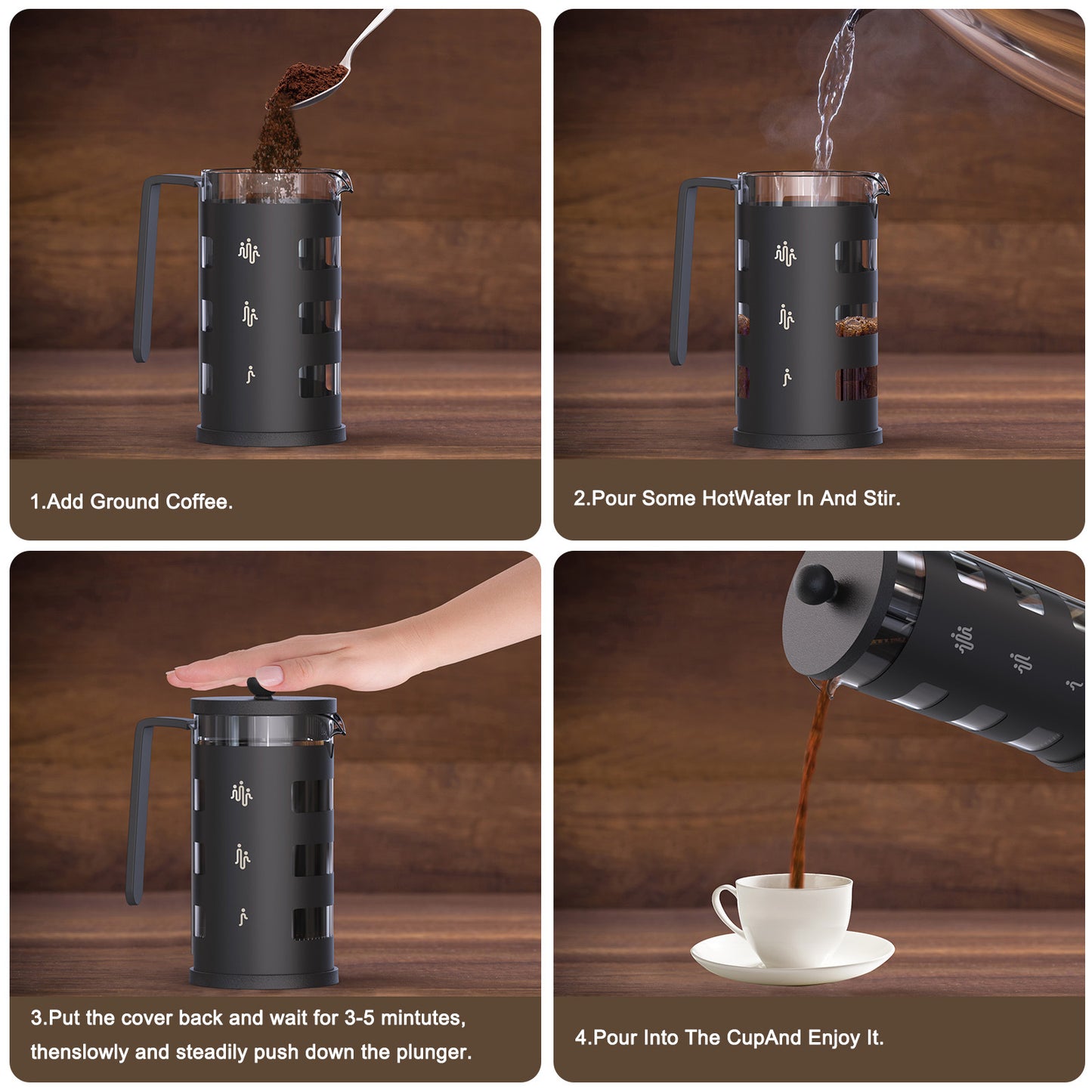 RAINBEAN French Press Coffee Maker.