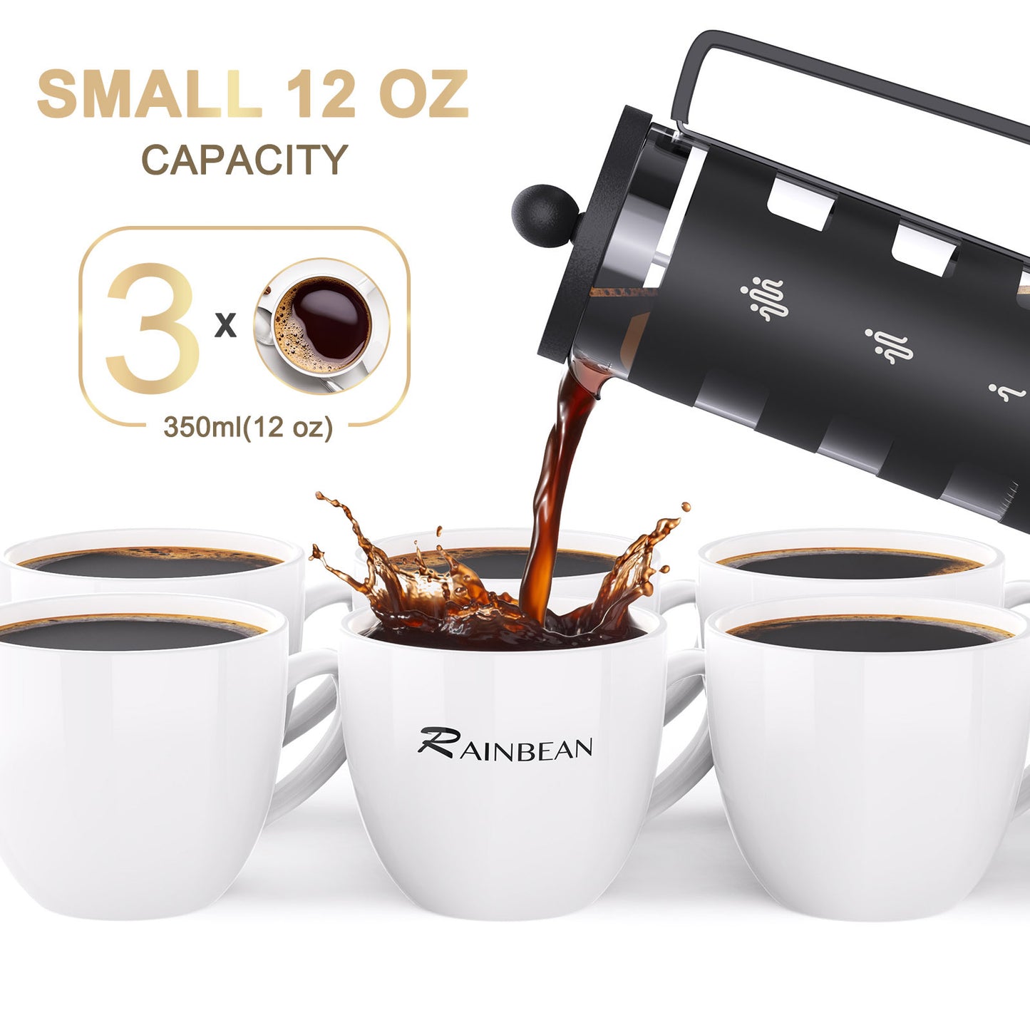 RAINBEAN French Press Coffee Maker.