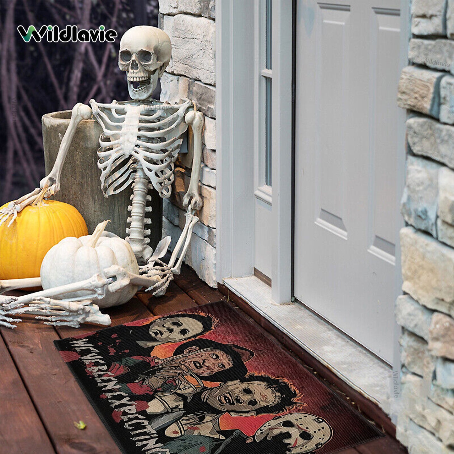 We've Been Waiting for You: Horror Icons Doormat.
