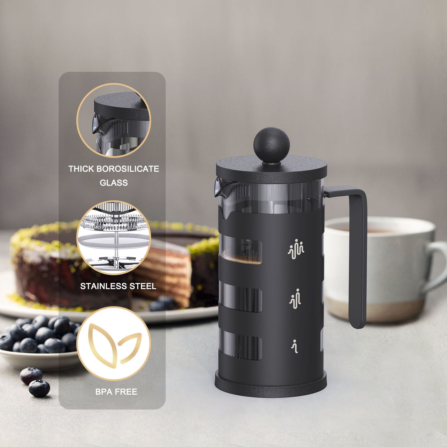 RAINBEAN French Press Coffee Maker.