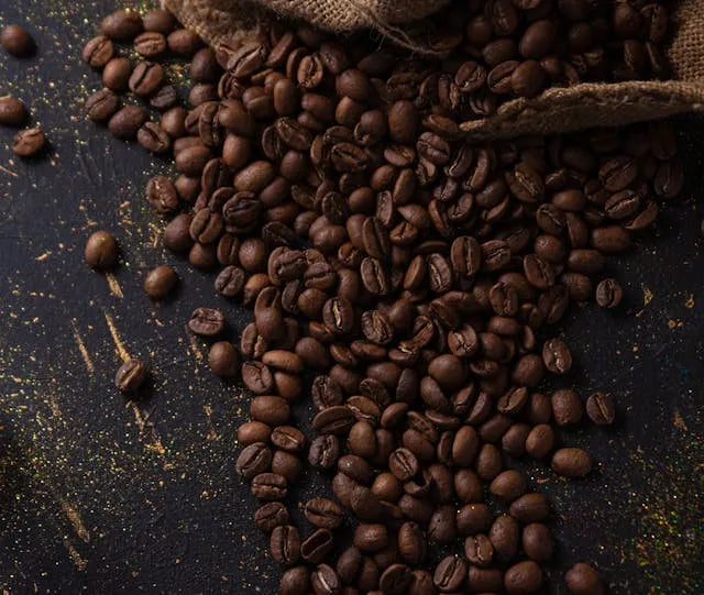 Single Origin Coffee and burlap sack