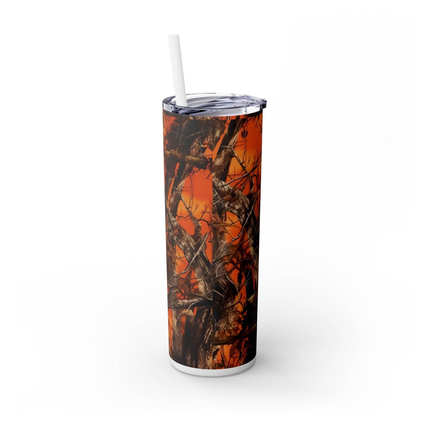 Skinny Tumbler with Straw, 20oz - Eerie Coffee Company