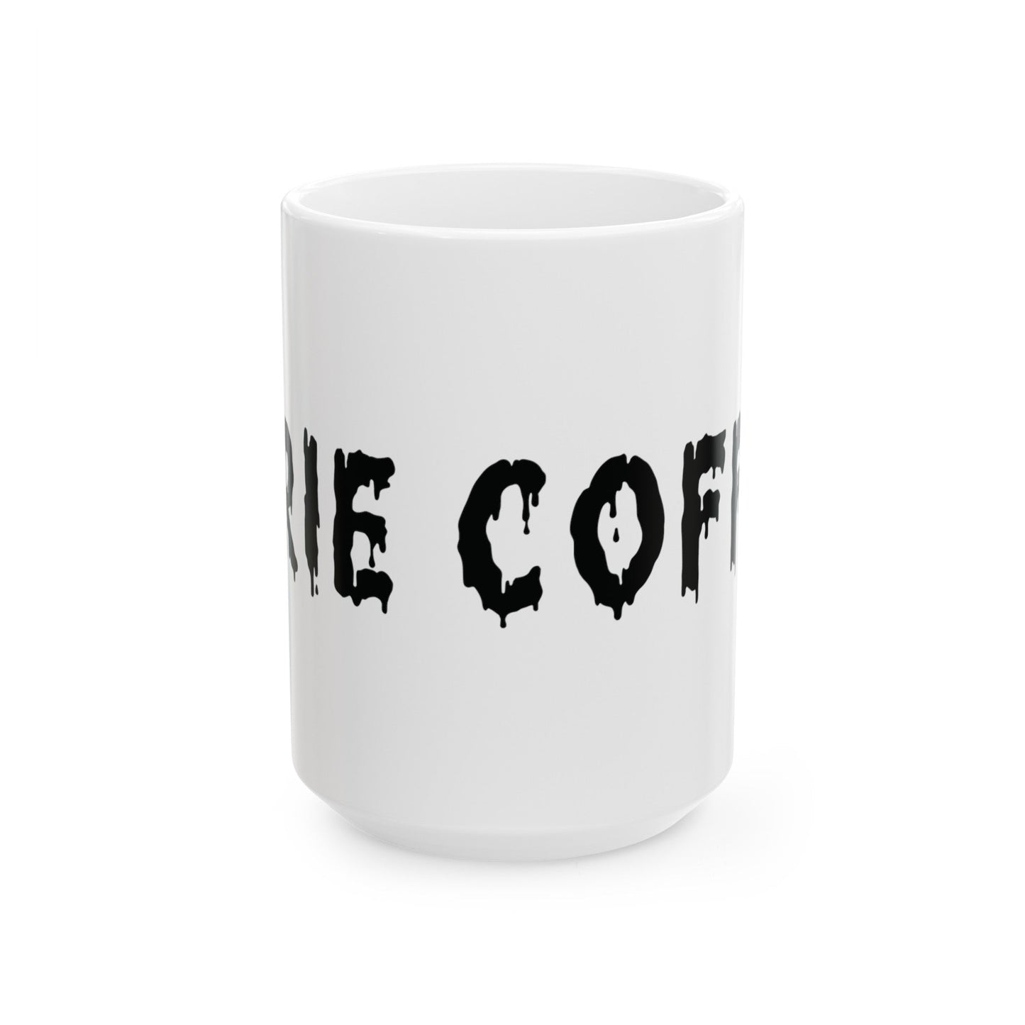 White Ceramic Mug, (11oz, 15oz) - Eerie Coffee Company