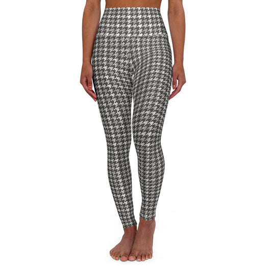 Houndstooth Pattern High Waisted Women's Leggings