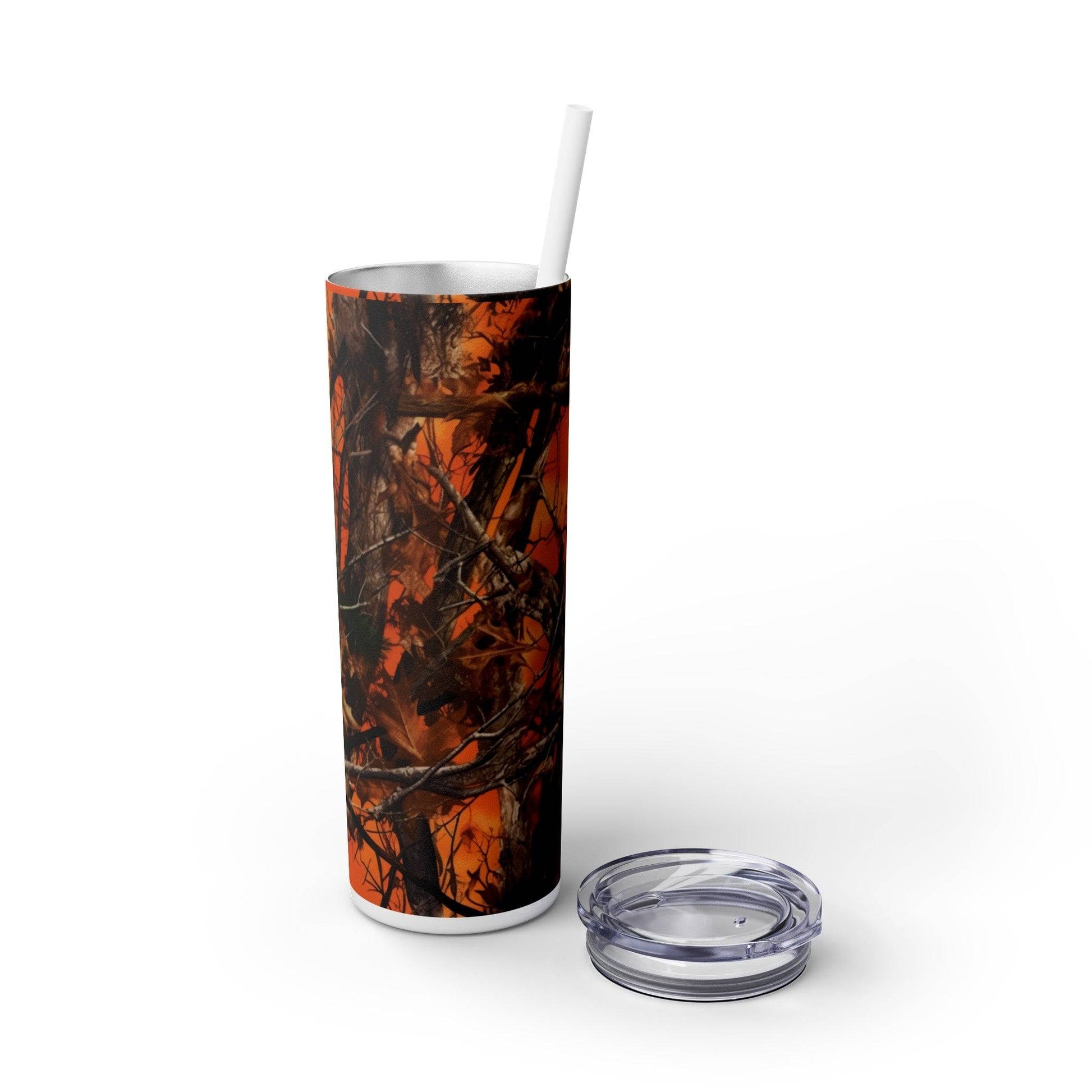 Skinny Tumbler with Straw, 20oz - Eerie Coffee Company