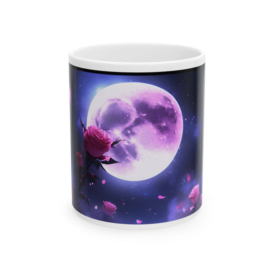 Roses in the Moon Ceramic Mug