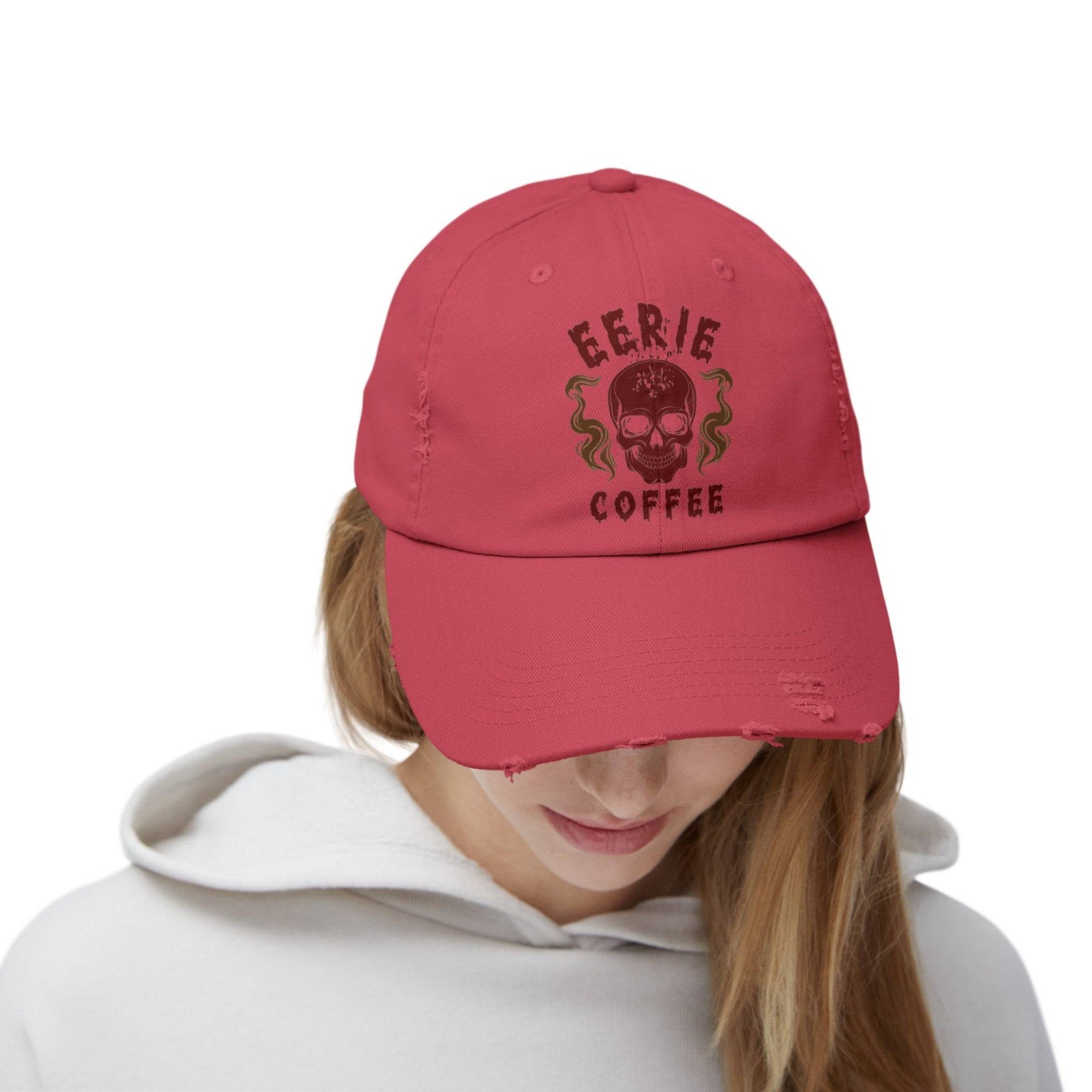 ECC branded Unisex Distressed Cap