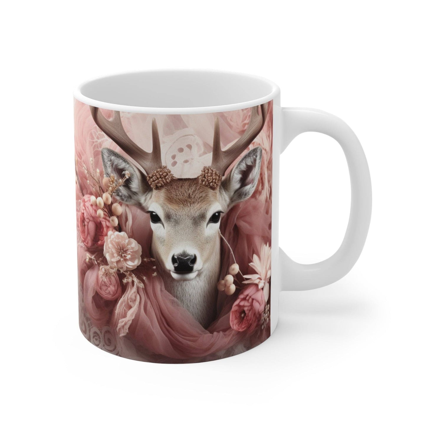 Rose Deer Mug