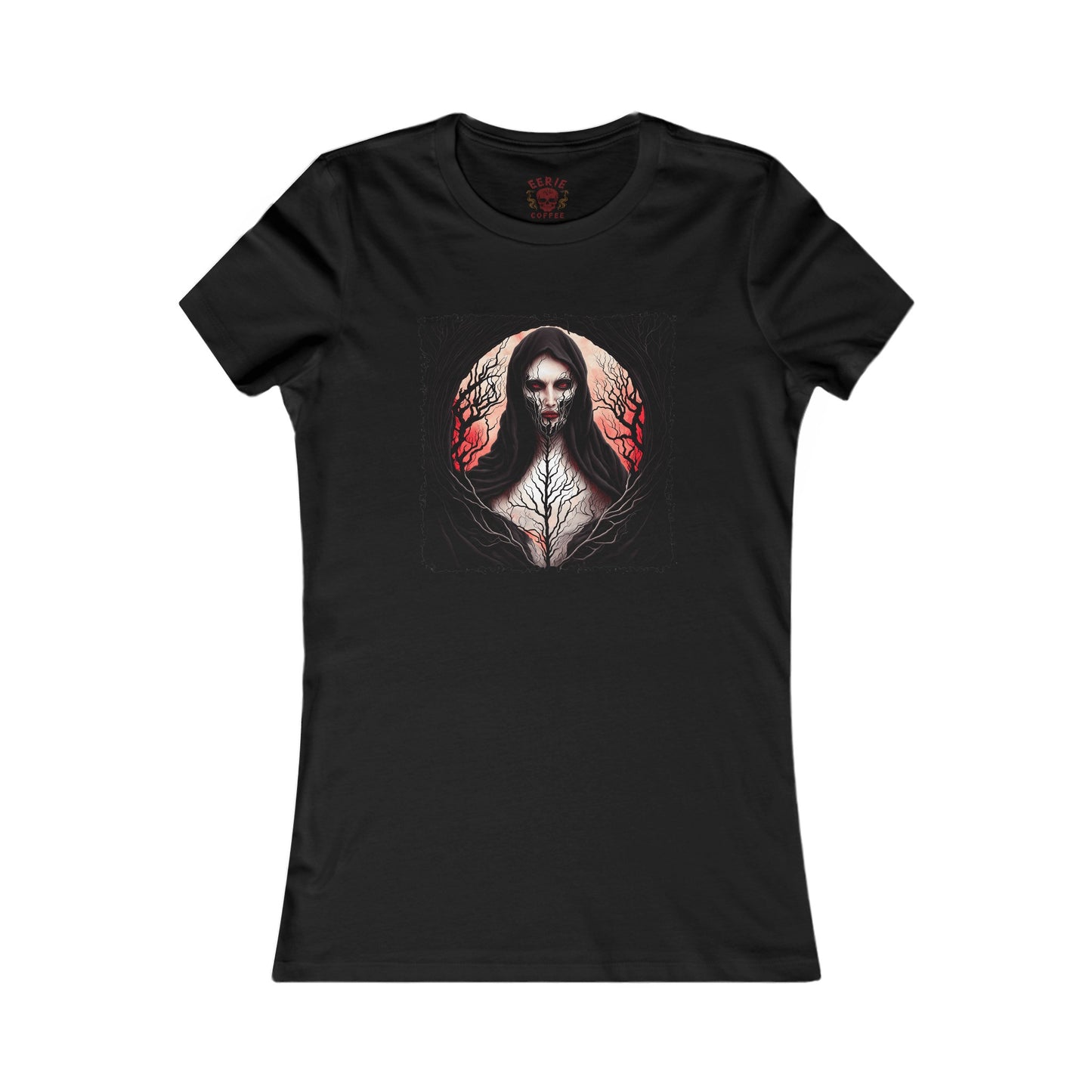 Tee - Eerie Coffee The Nun Graphic Women's Favorite T-Shirt