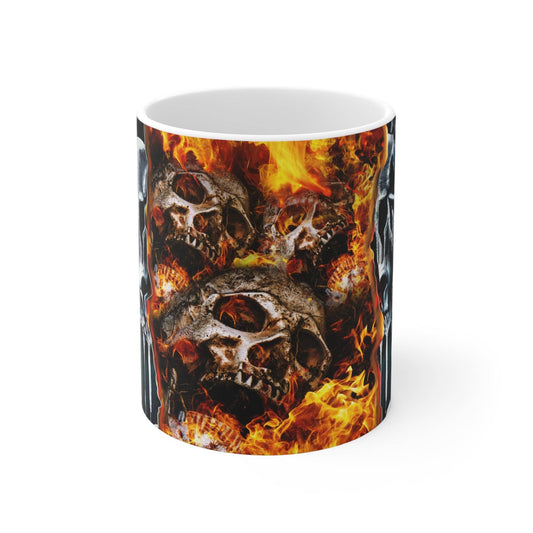 Hellfire Skull Mug