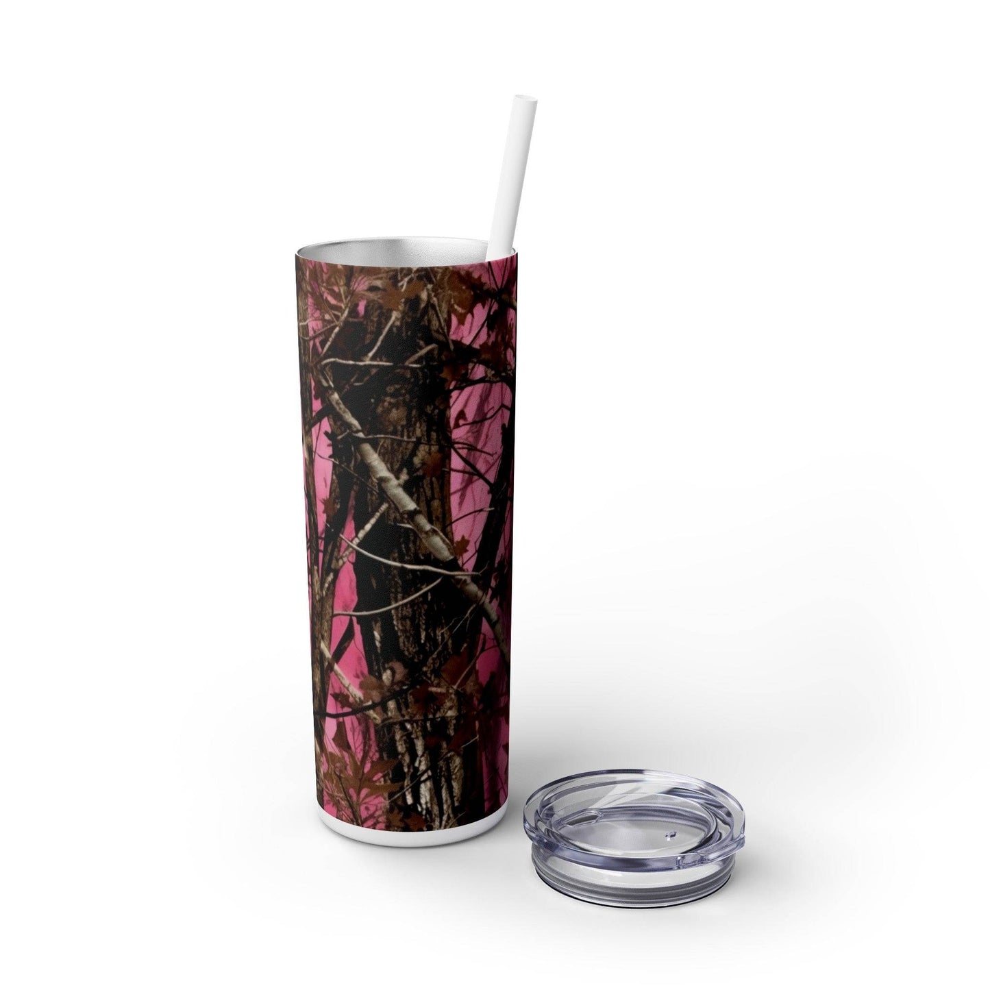 Skinny Tumbler with Straw, 20oz - Eerie Coffee Company