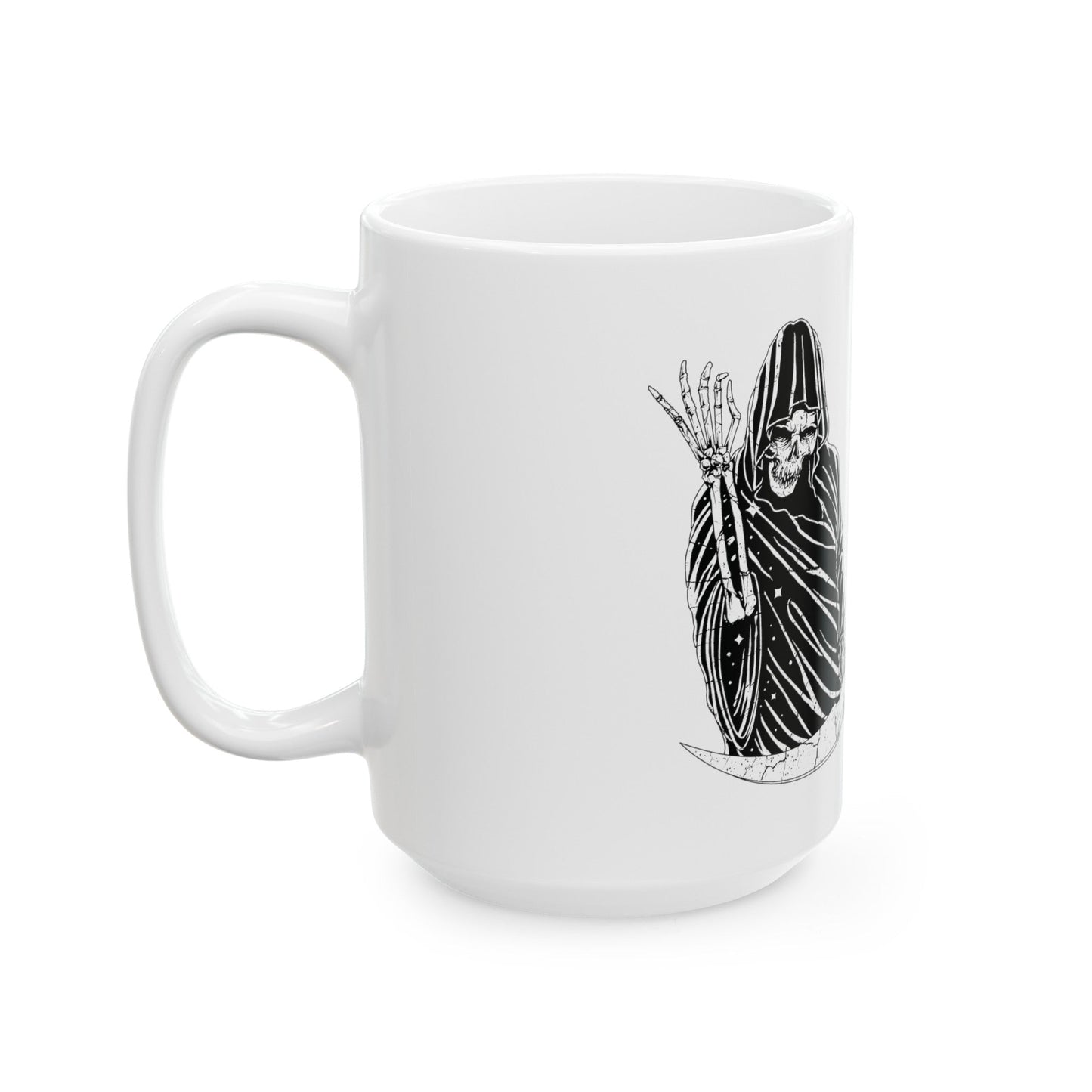 Eerie coffee White Ceramic Mug, (11oz, 15oz) - Eerie Coffee Company