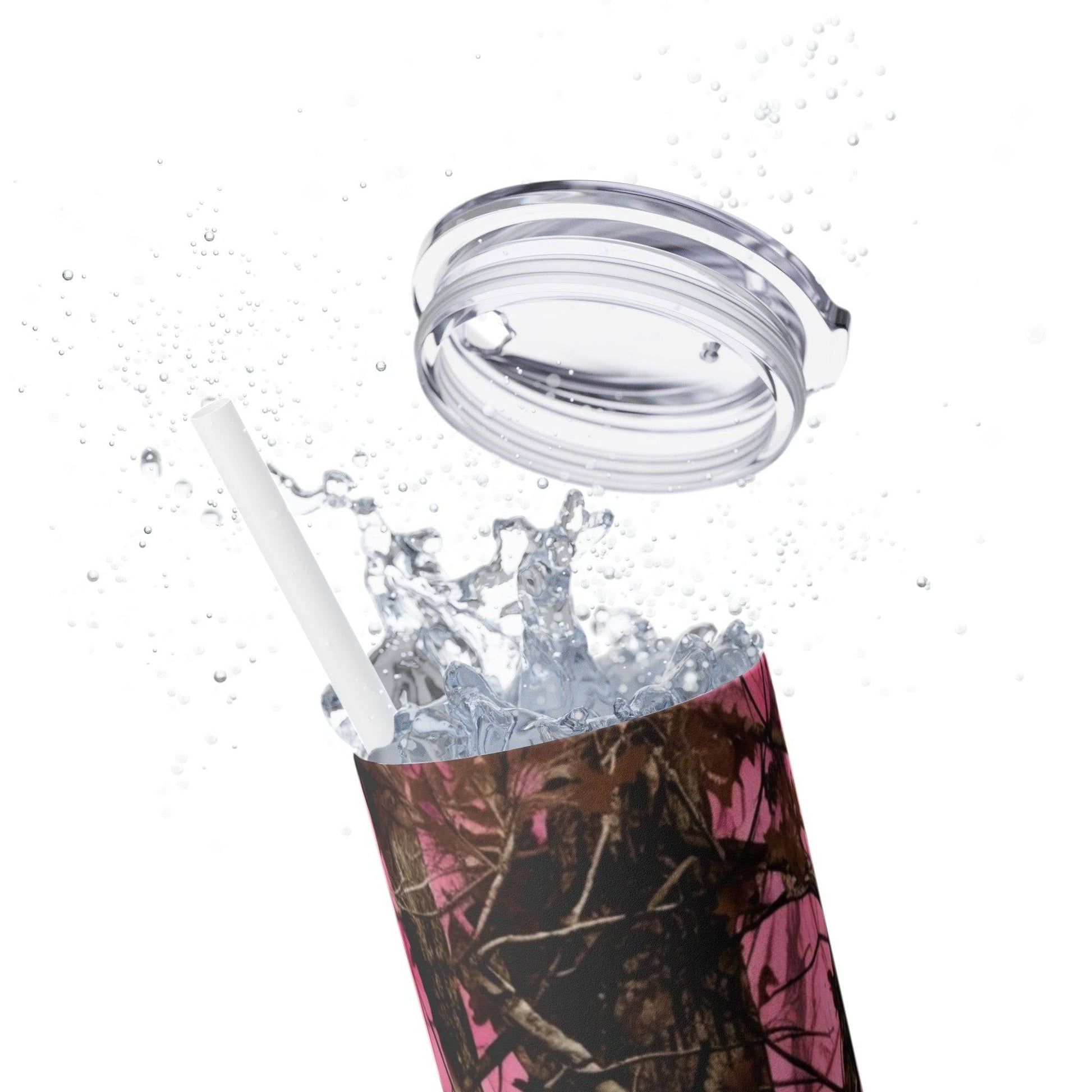 Skinny Tumbler with Straw, 20oz - Eerie Coffee Company