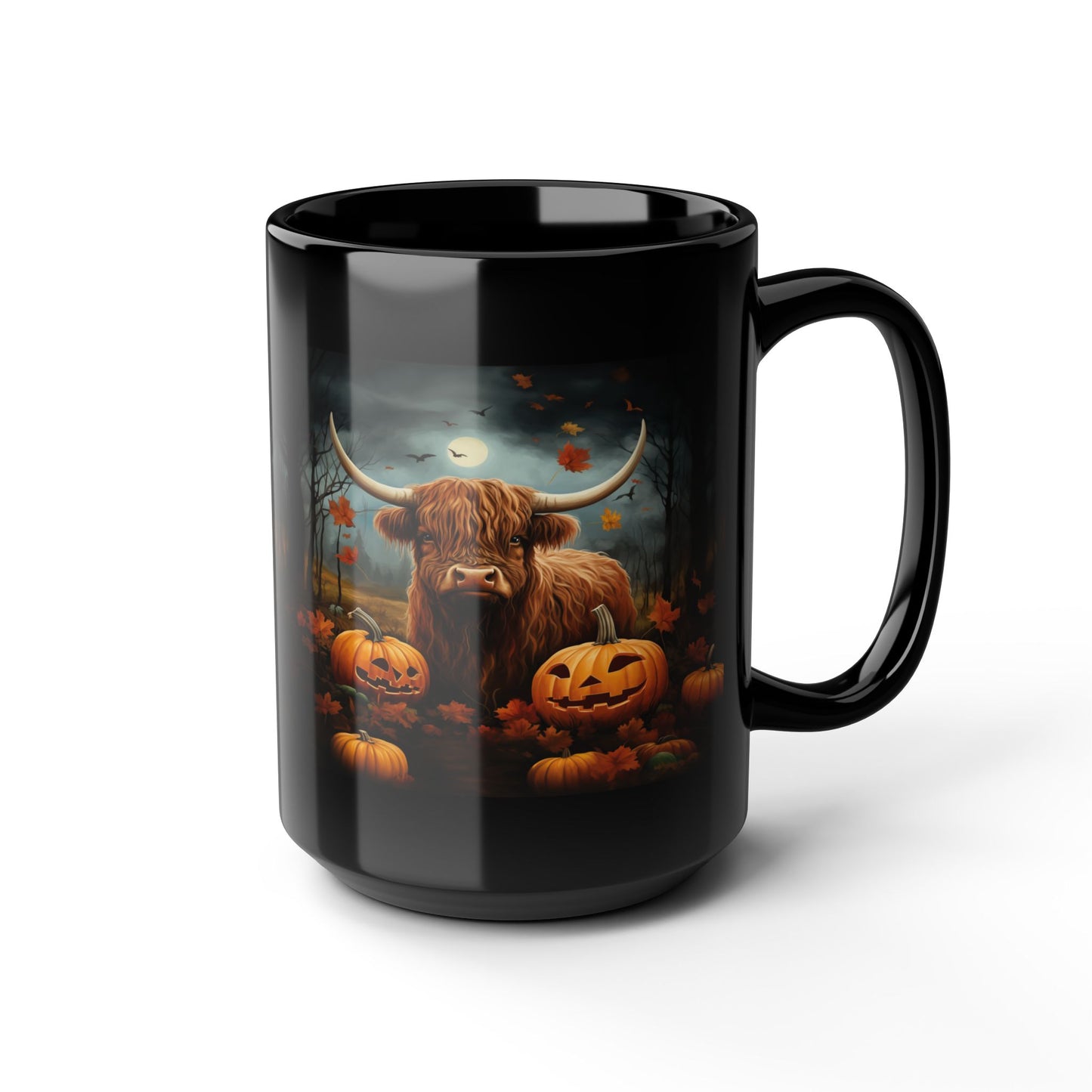 Mug - Eerie Coffee Halloween Pumpkin Patch Bull Mug