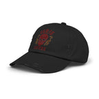 ECC branded Unisex Distressed Cap