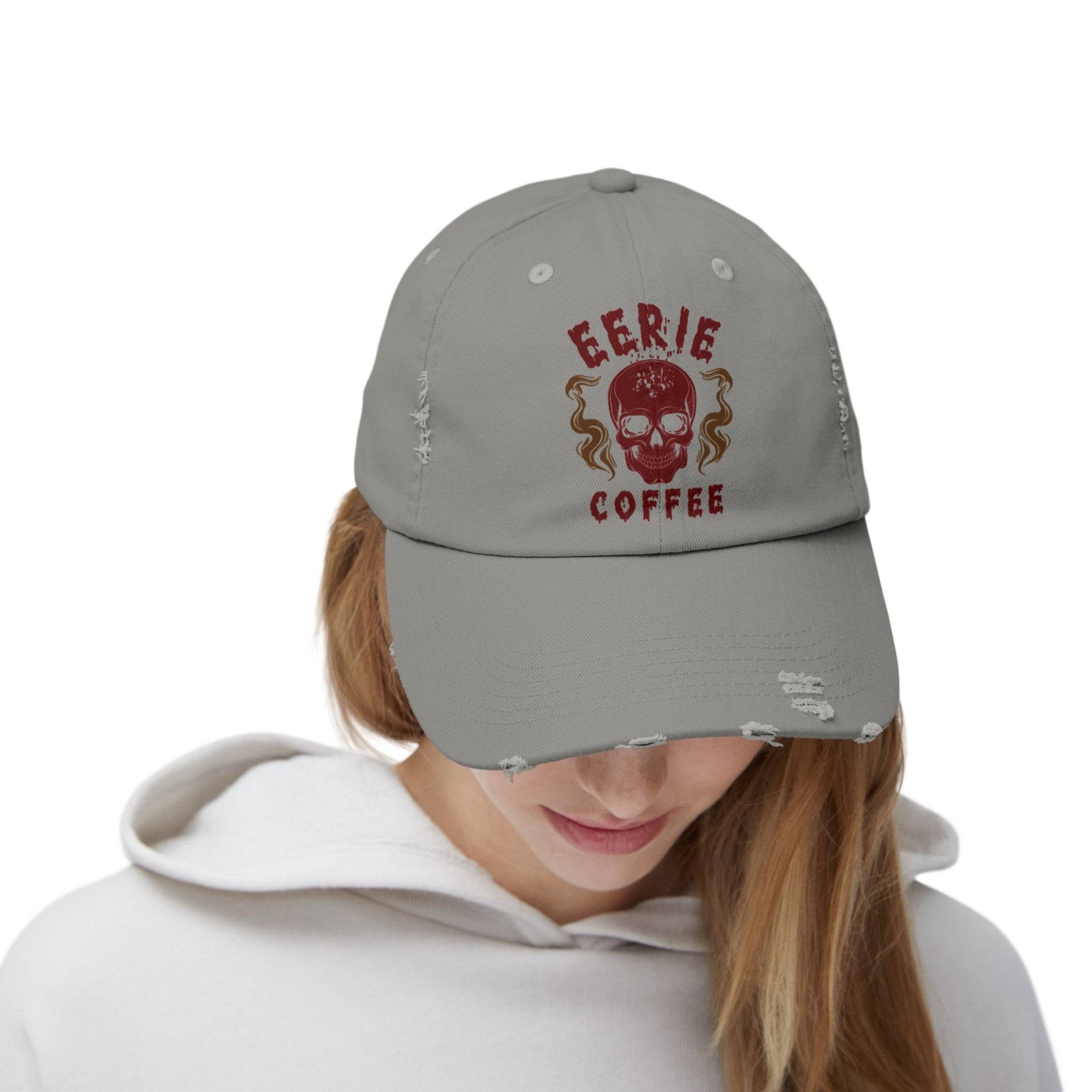 ECC branded Unisex Distressed Cap