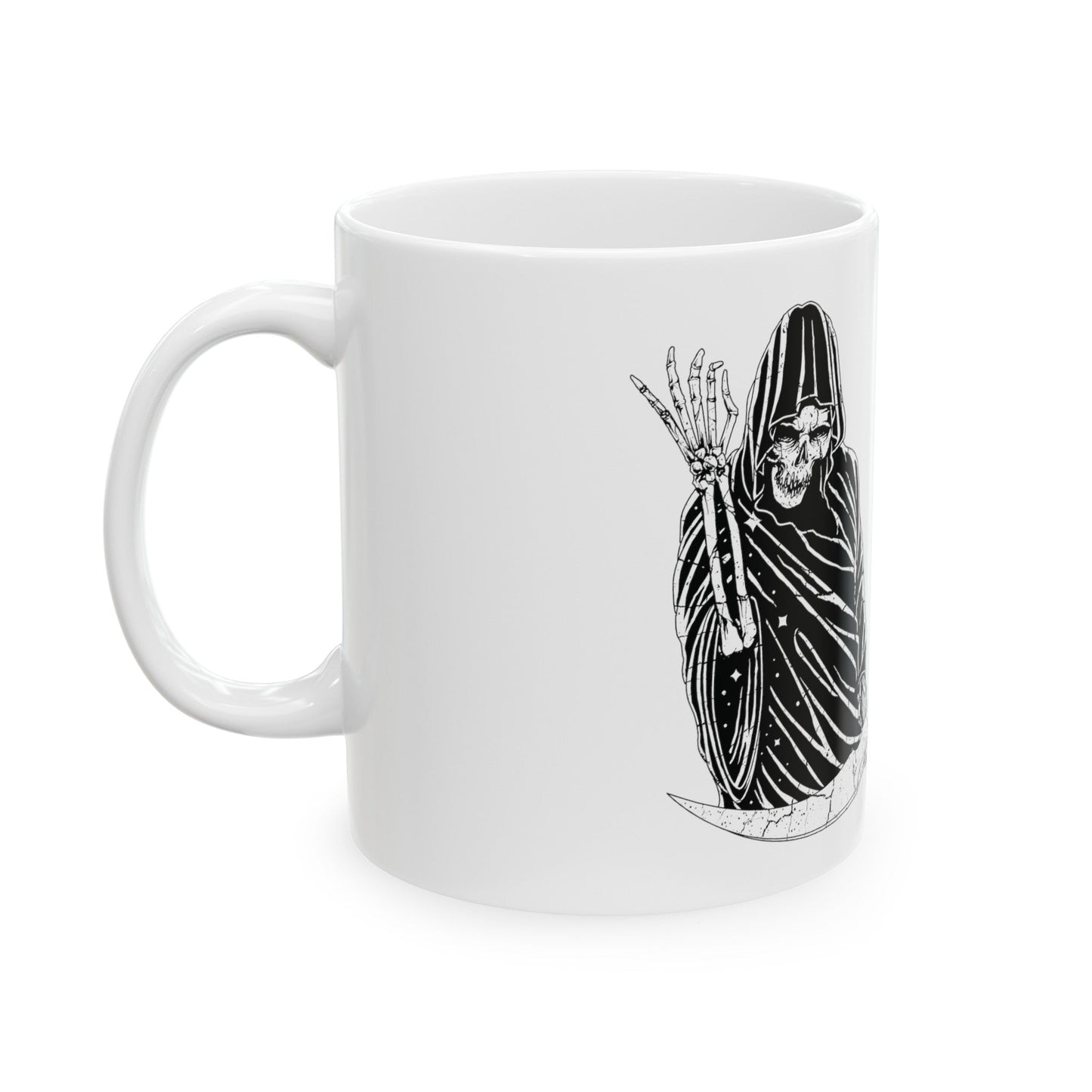 Eerie coffee White Ceramic Mug, (11oz, 15oz) - Eerie Coffee Company