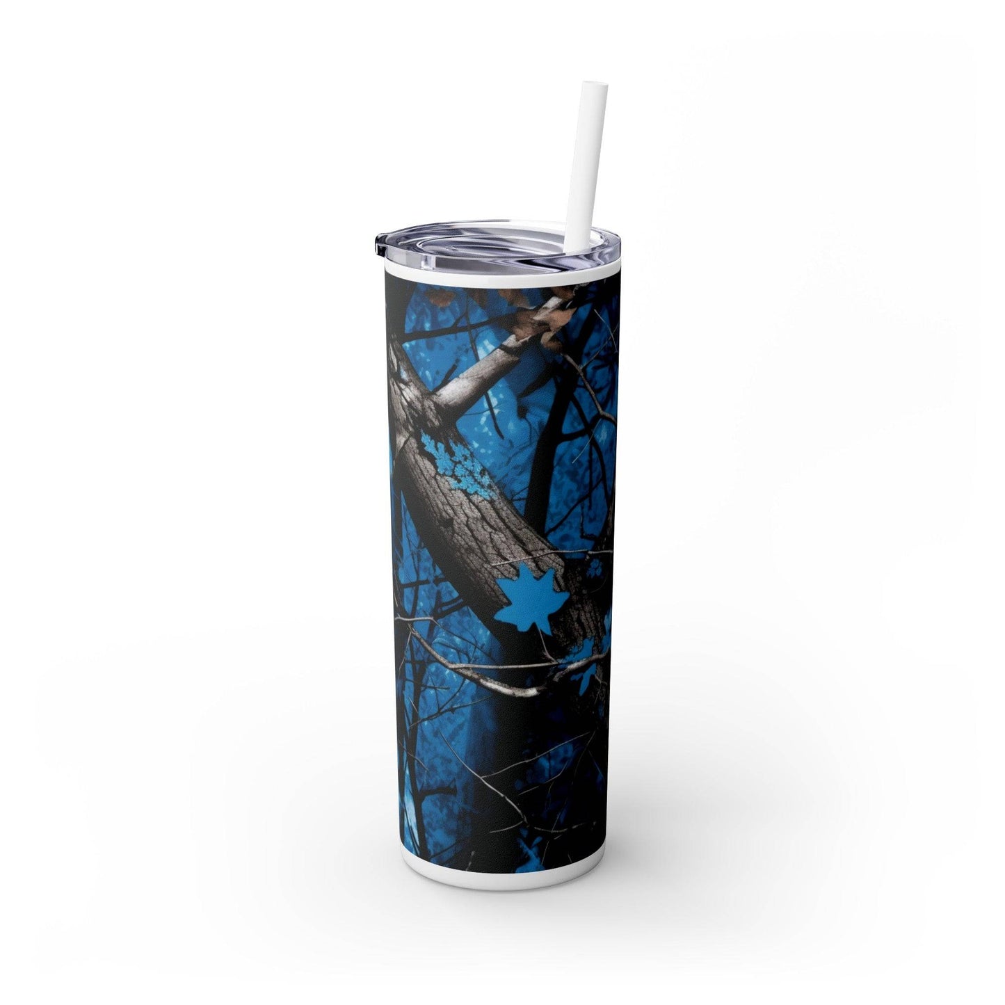 Skinny Tumbler with Straw, 20oz - Eerie Coffee Company