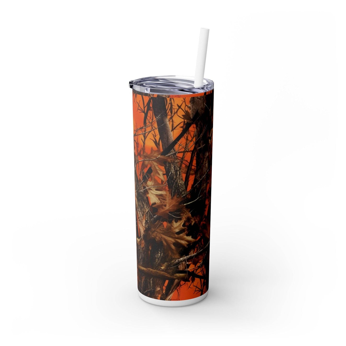 Skinny Tumbler with Straw, 20oz - Eerie Coffee Company