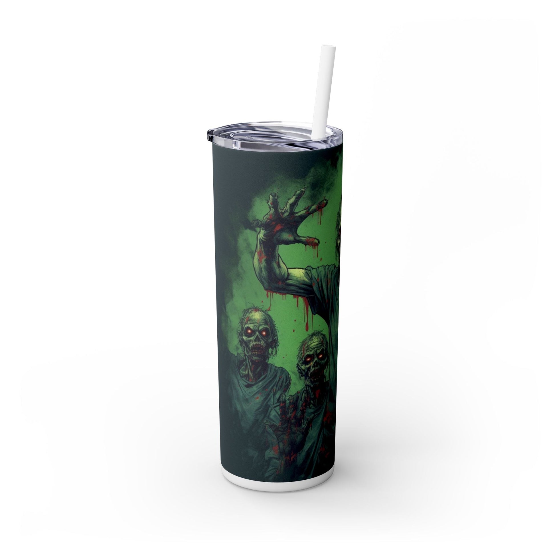 Green Zombie Skinny Tumbler