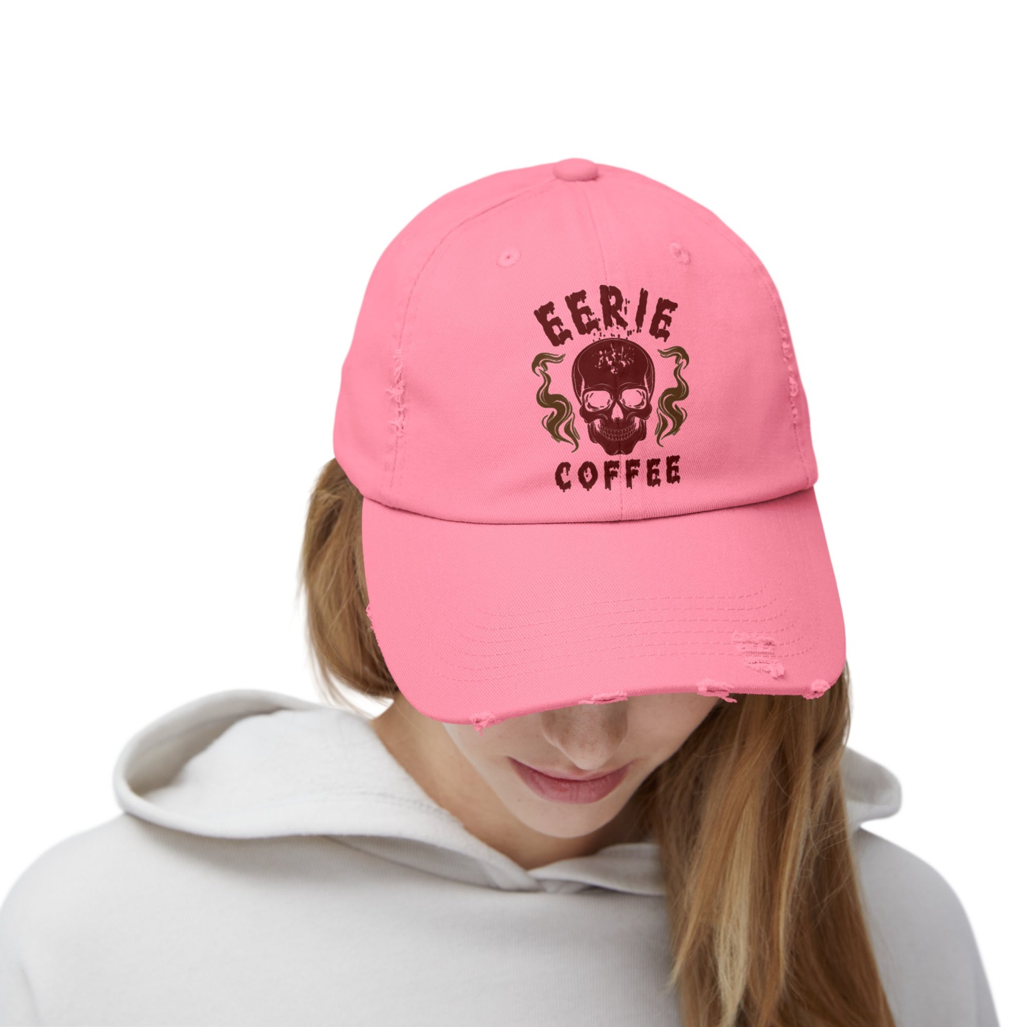ECC branded Unisex Distressed Cap