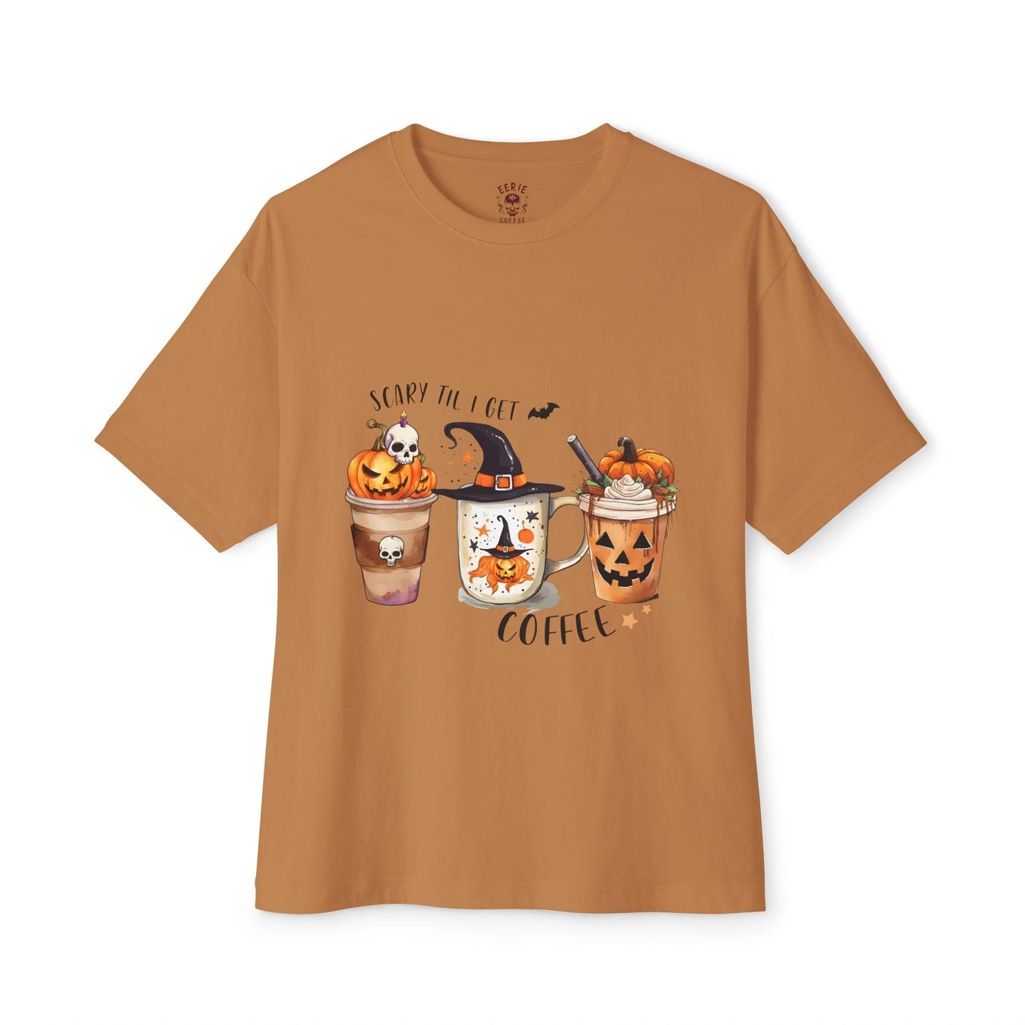 Women's Hallow Coffee Boxy Tee