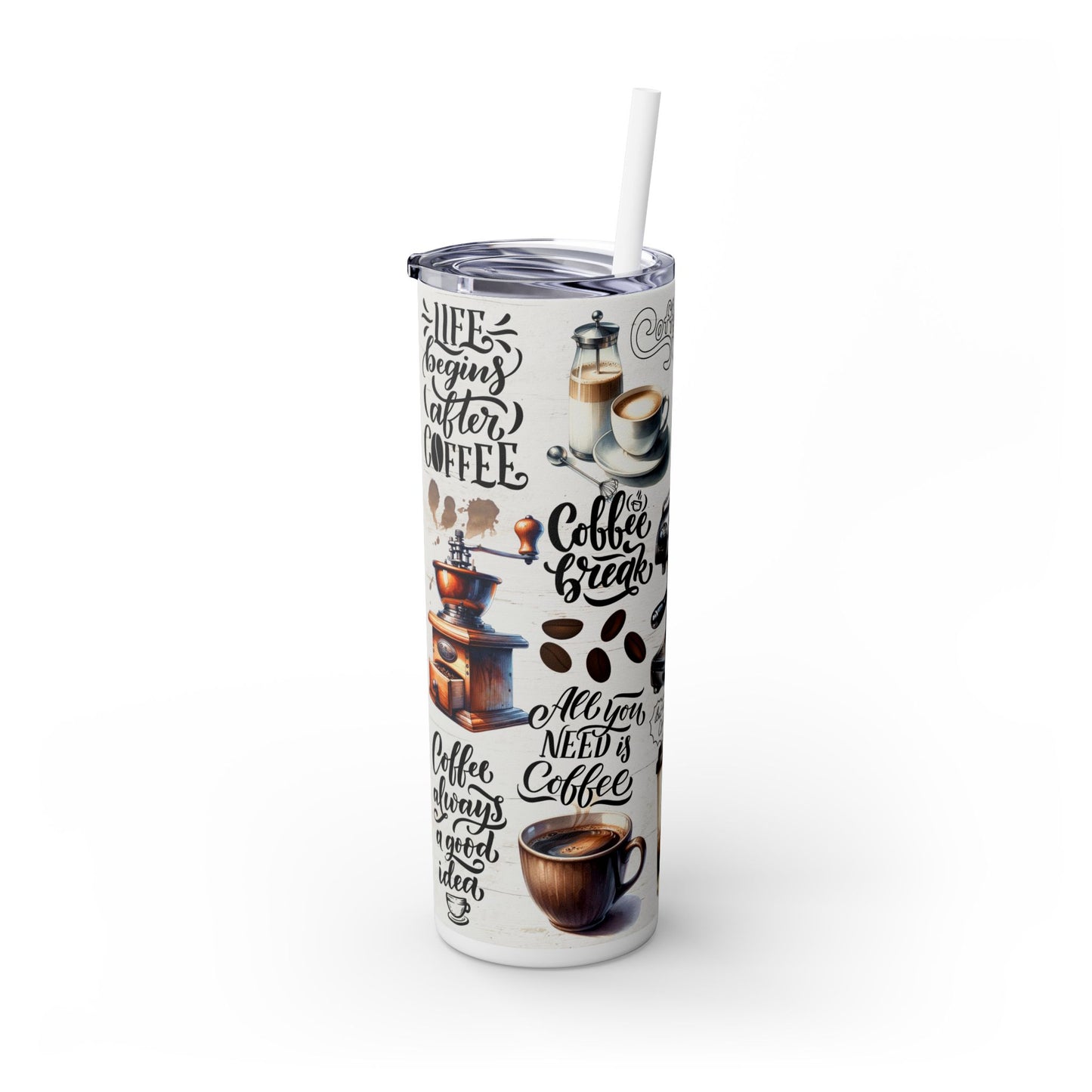 Tumbler Mug - Coffee Time Tumbler, 20oz