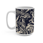 Vintage Tattoo Art Mug - 15oz, Artistic Coffee Cup