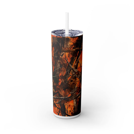 Skinny Tumbler with Straw, 20oz - Eerie Coffee Company