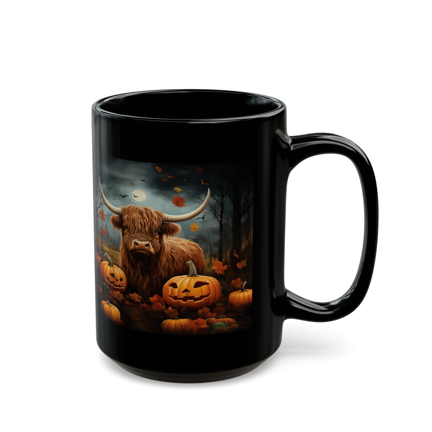 Mug - Eerie Coffee Halloween Pumpkin Patch Bull Mug