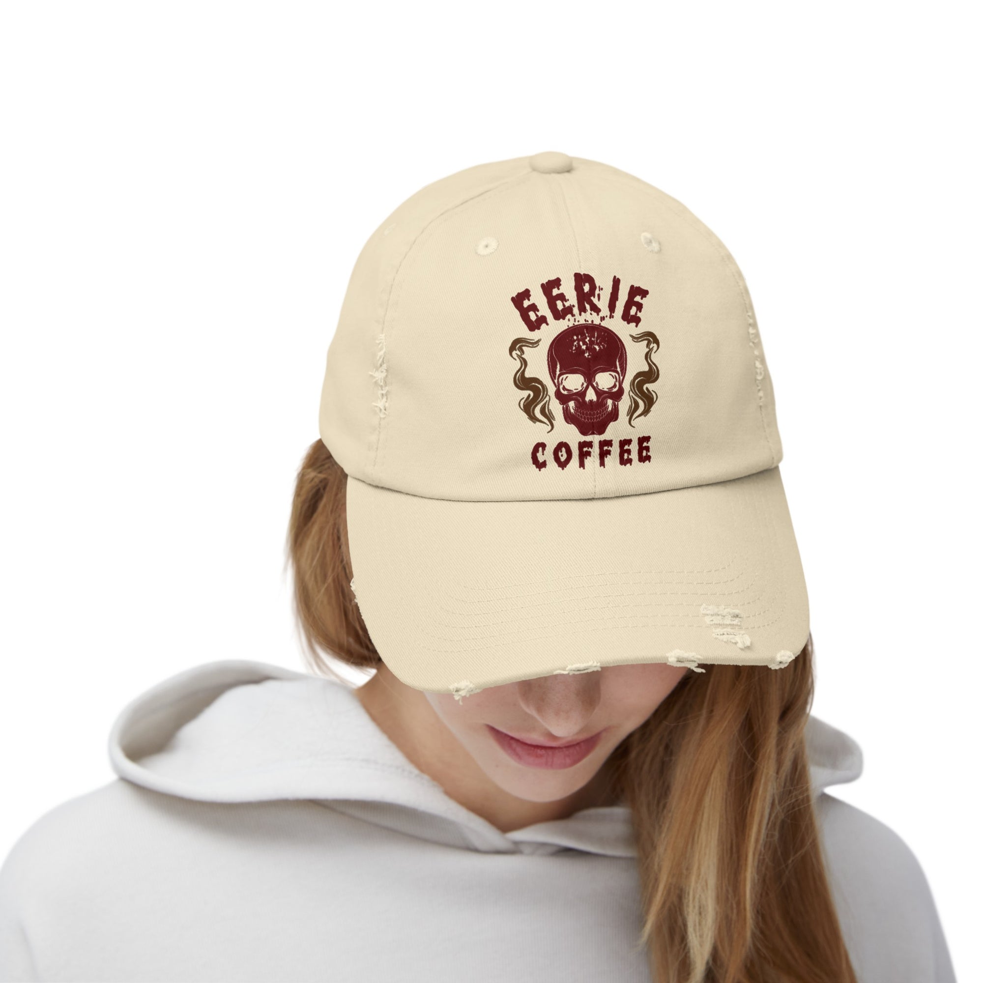 ECC branded Unisex Distressed Cap