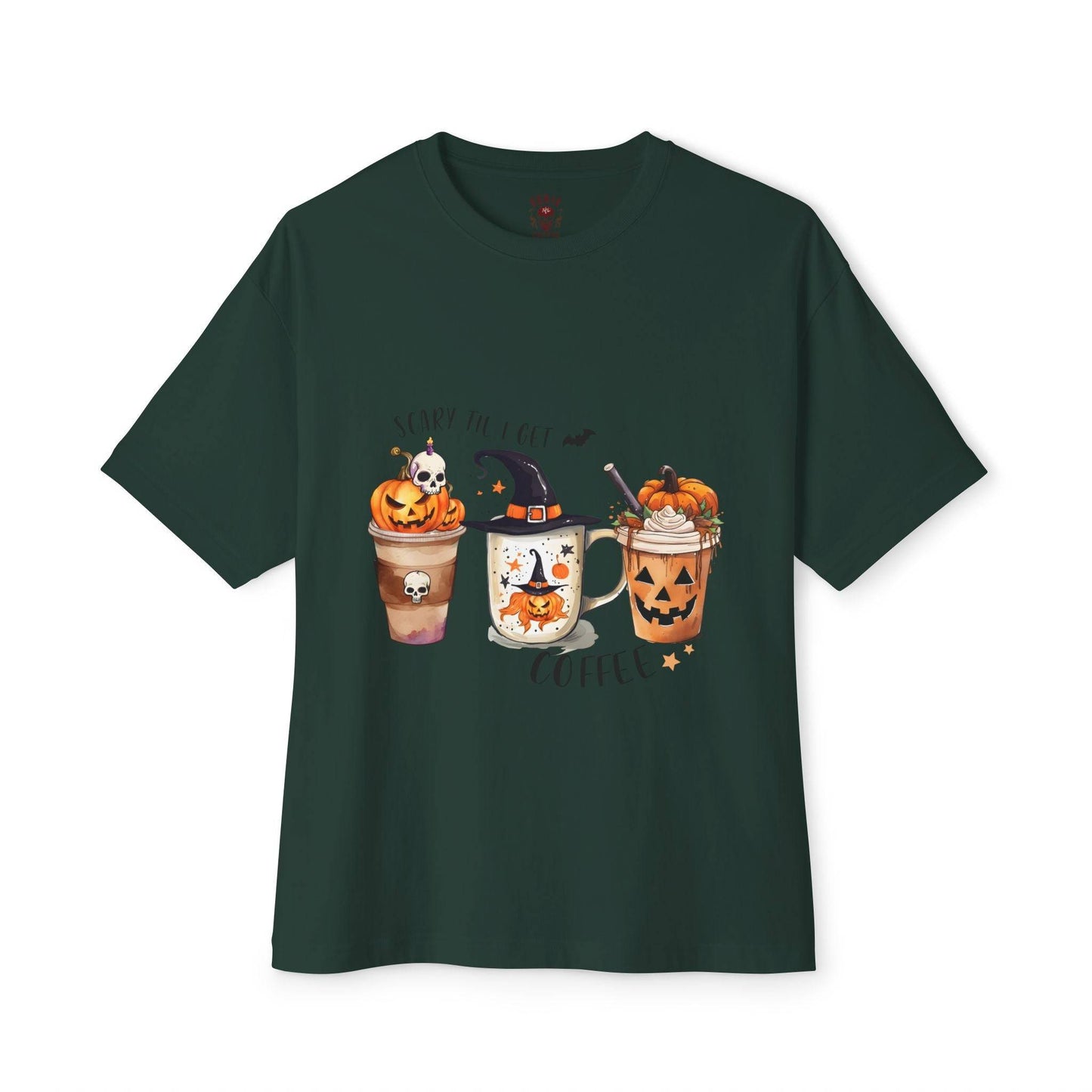 Women's Hallow Coffee Boxy Tee