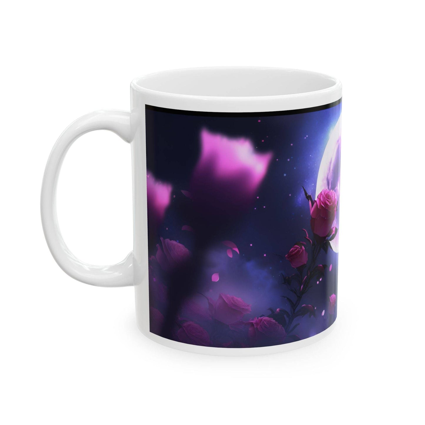 Roses in the Moon Ceramic Mug