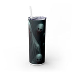 Demon Skinny Tumbler with Straw