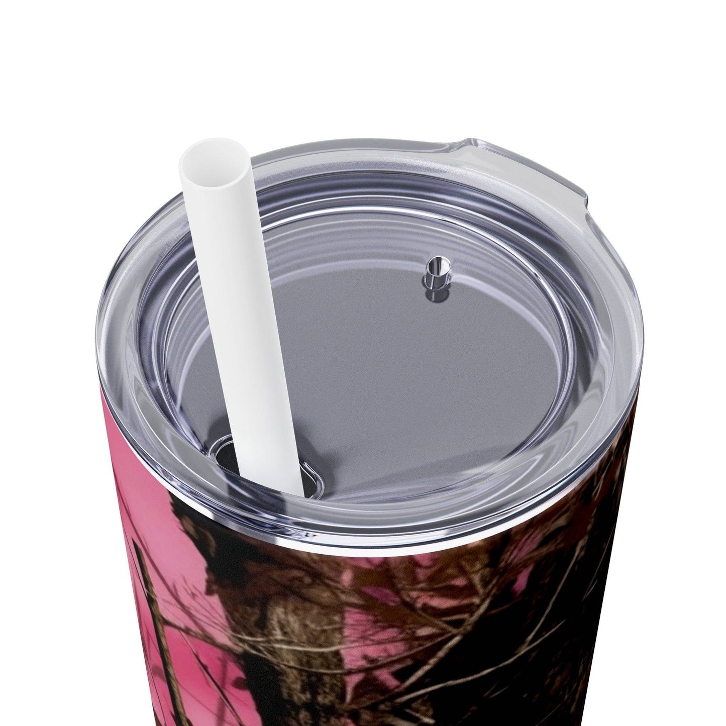 Skinny Tumbler with Straw, 20oz - Eerie Coffee Company