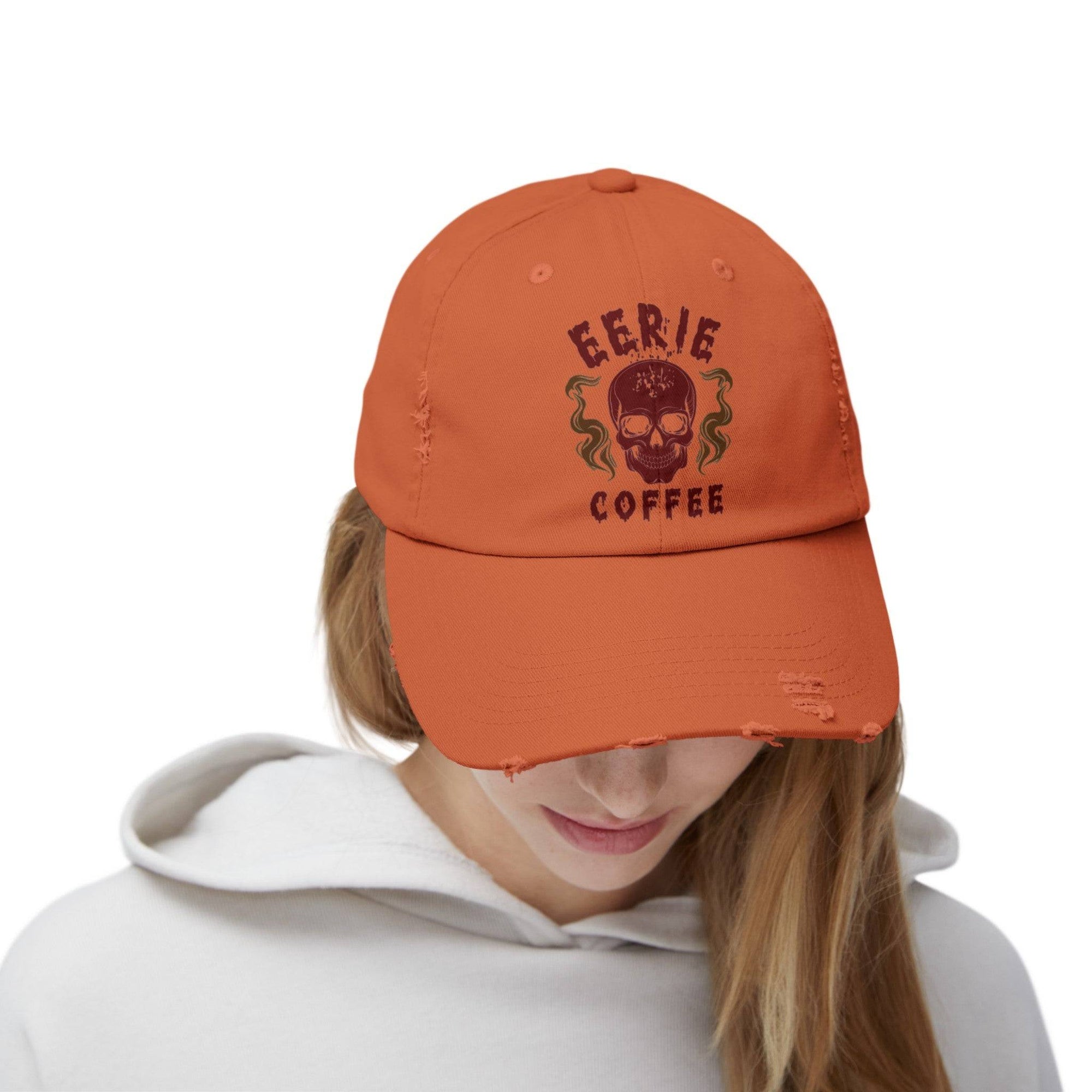 ECC branded Unisex Distressed Cap