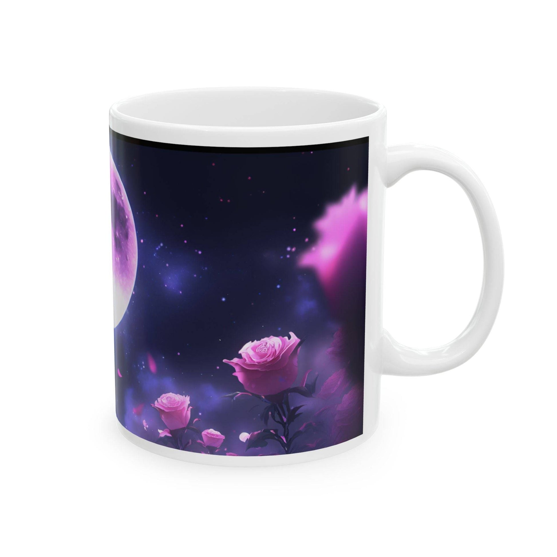 Roses in the Moon Ceramic Mug