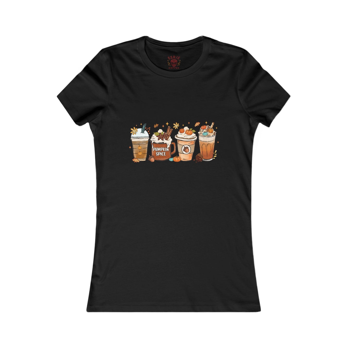 Graphic Tee - Eerie Coffee Pumpkin Spice and Latte Women's Favorite Tee