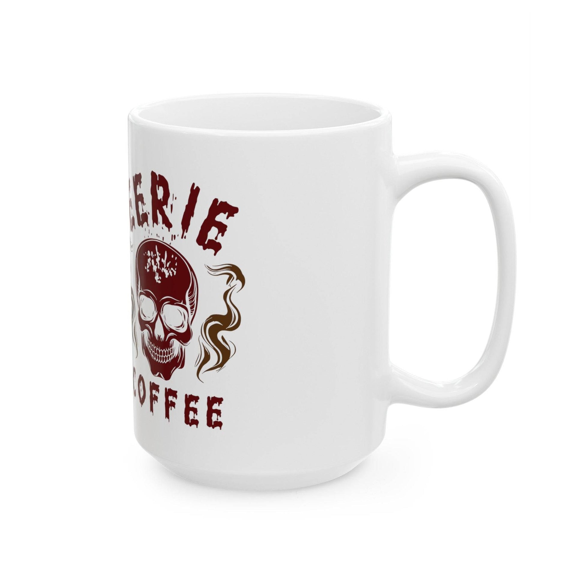 Eerie coffee White Ceramic Mug, (11oz, 15oz) - Eerie Coffee Company