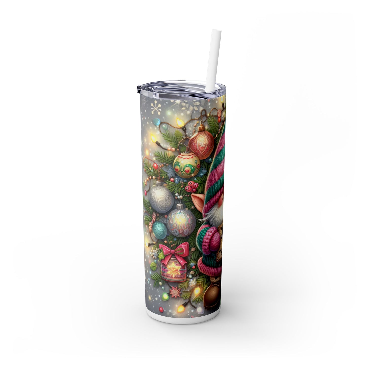 Tumbler Cup - Jingle All the Way Elf Design