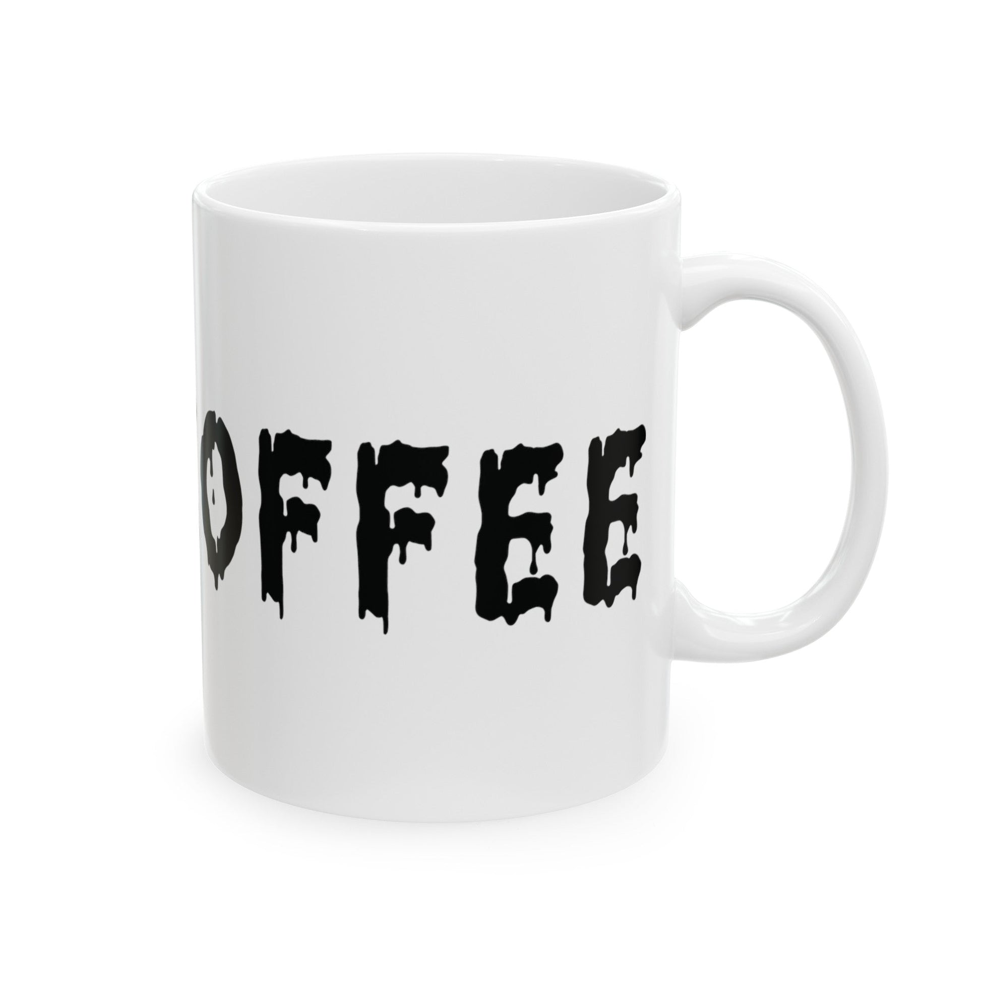 White Ceramic Mug, (11oz, 15oz) - Eerie Coffee Company