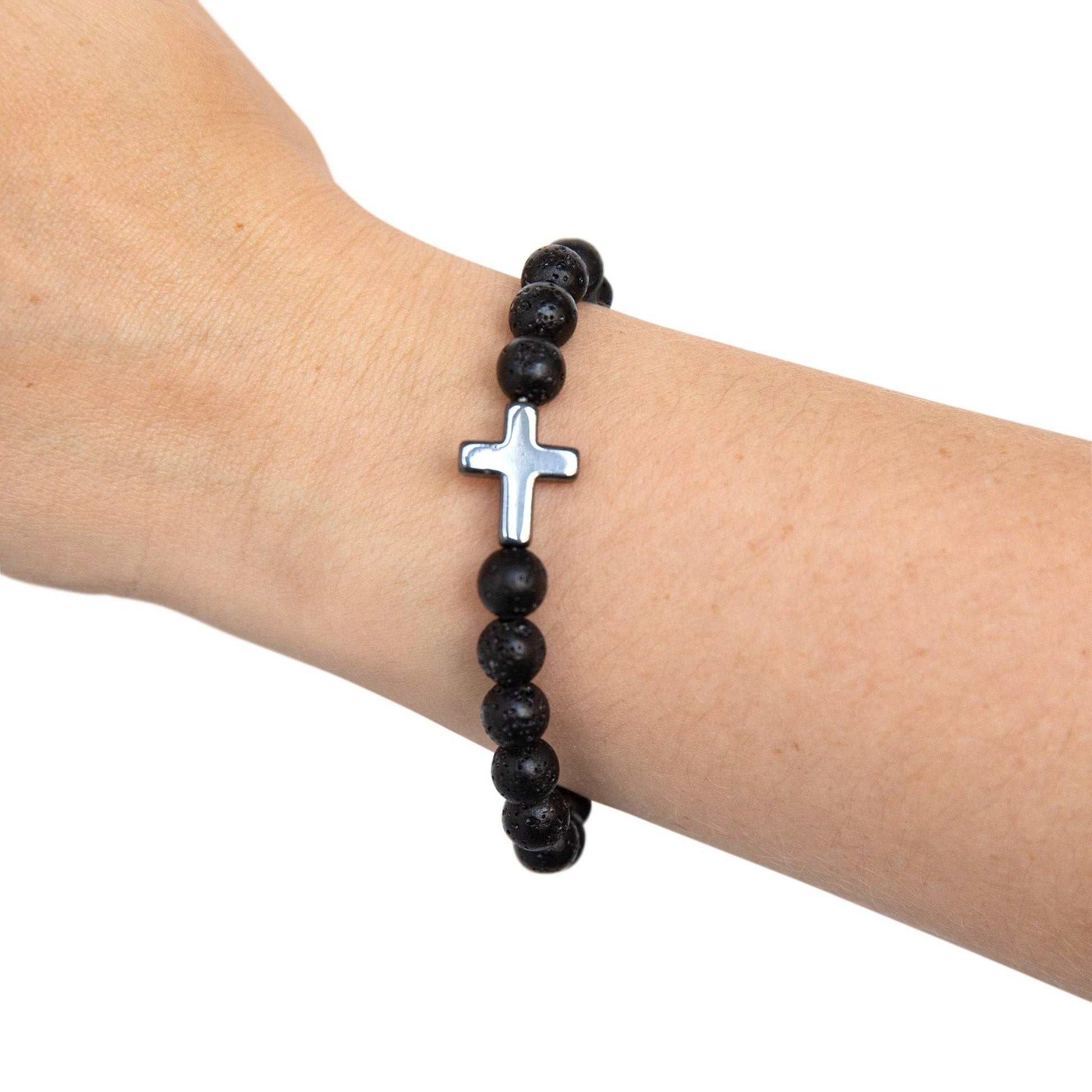 Cross Bead Bracelet - Eerie Coffee Company