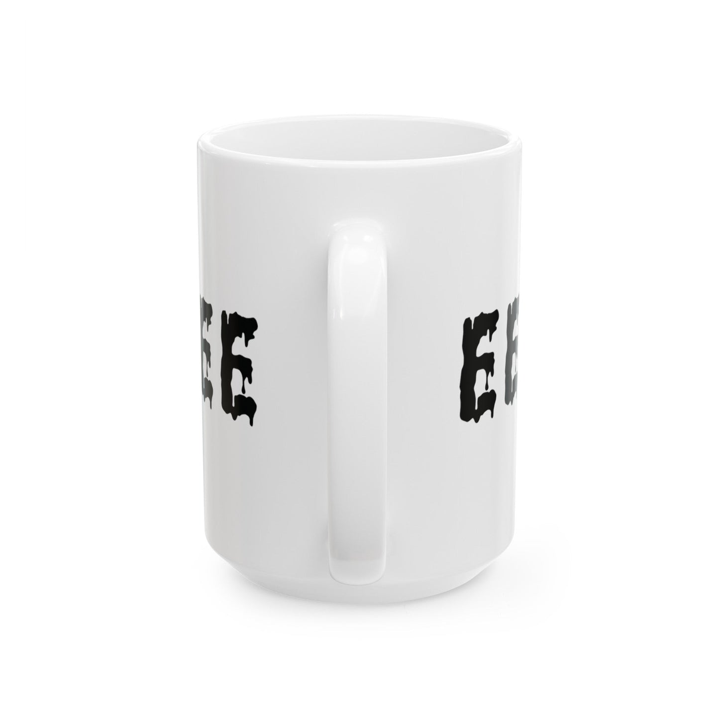 White Ceramic Mug, (11oz, 15oz) - Eerie Coffee Company