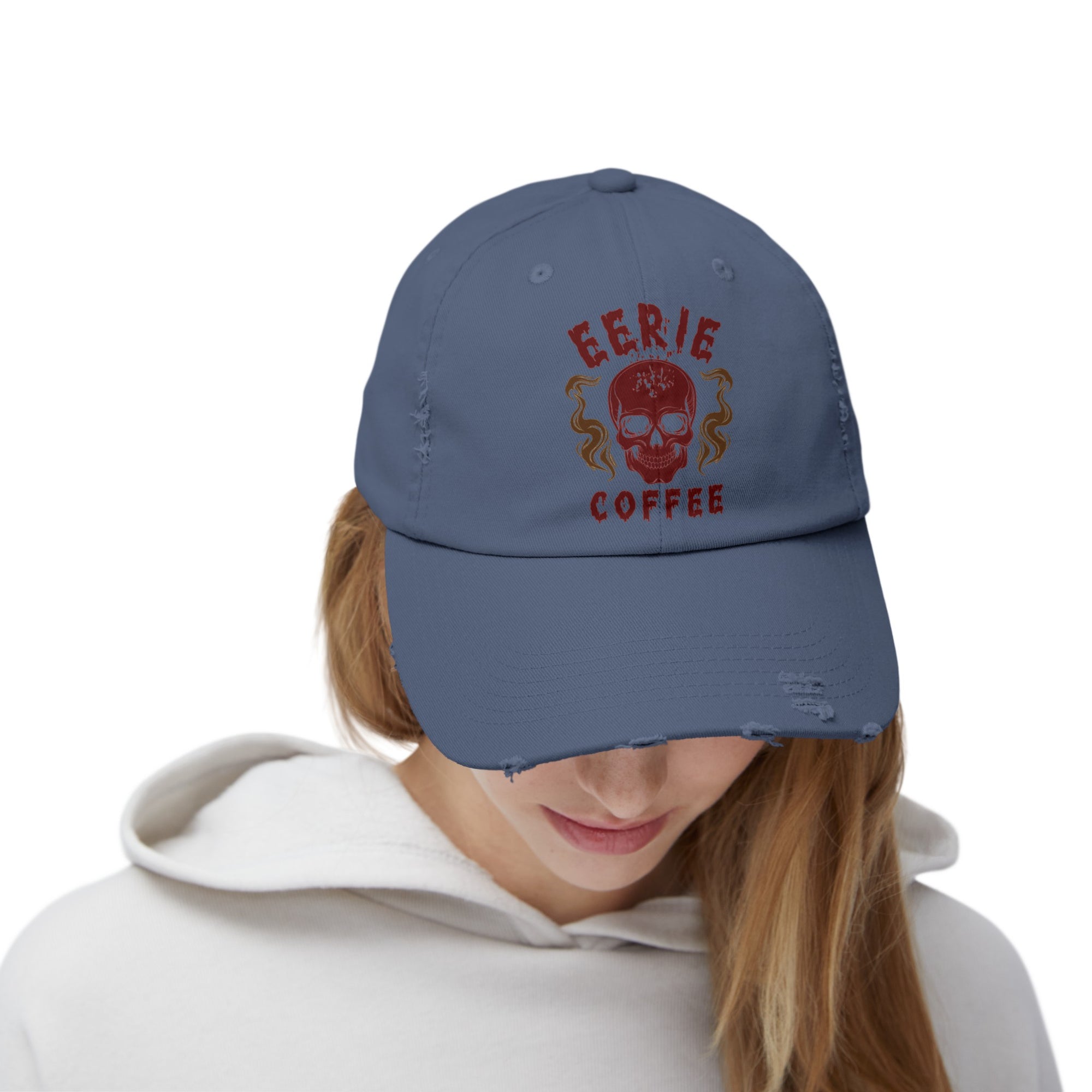 ECC branded Unisex Distressed Cap