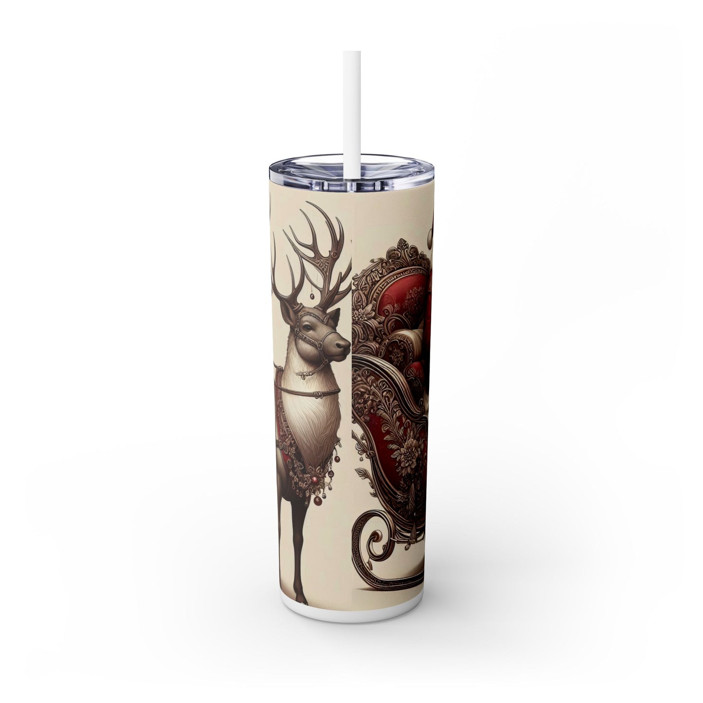 Santa Claus Christmas Skinny Tumbler