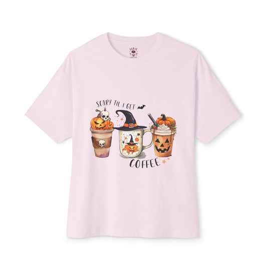 Women's Hallow Coffee Boxy Tee