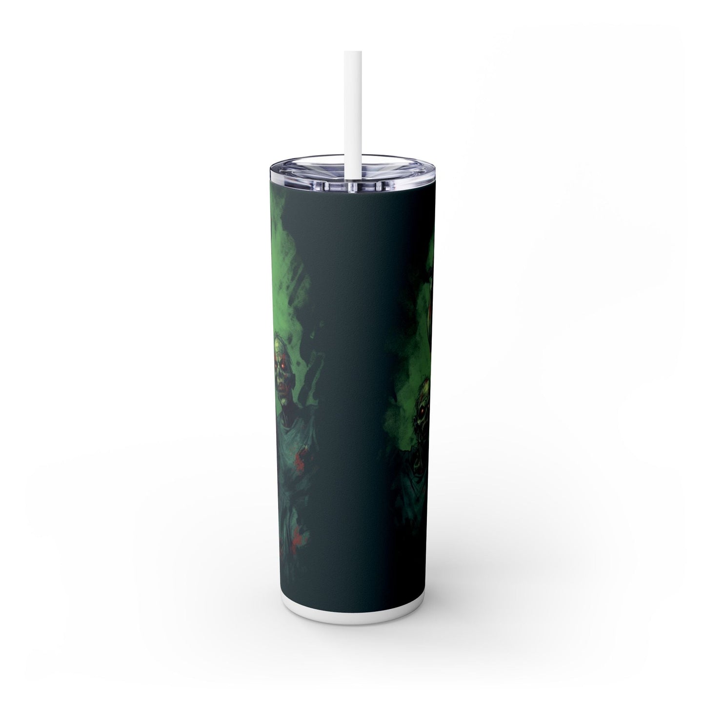 Green Zombie Skinny Tumbler