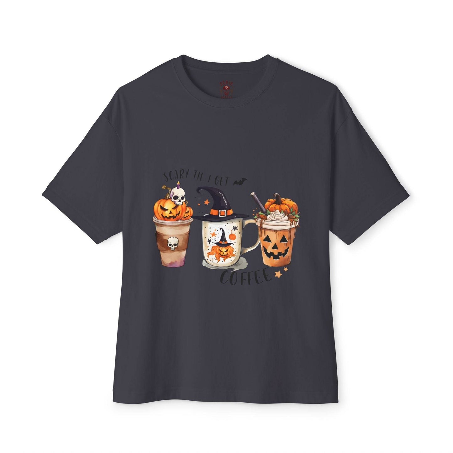 Women's Hallow Coffee Boxy Tee