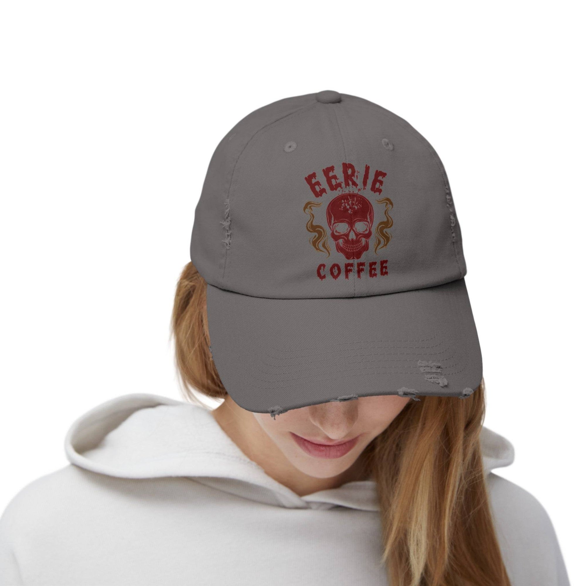 ECC branded Unisex Distressed Cap