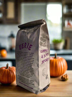 Haunted Harvest Brew Coffee 12 oz bag side rear profile